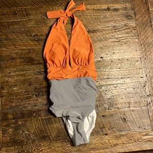 One piece halter swim suit